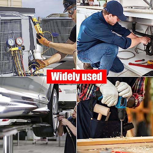 Small Canvas Tool Bag Tool Tote Bag with Zipper Utility 14 Inch Tool Organizer Bags for Electrician,Construction,Plumbing,HAVC (Black 2 Packs) - view 6
