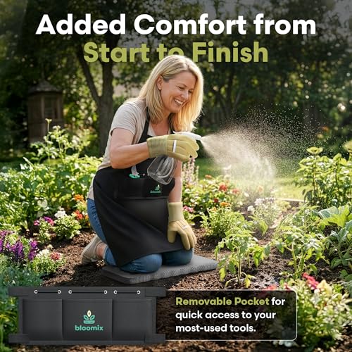 12 Pcs Gardening Tools Set - Heavy Duty Garden Tools Set with Tool Bag, Kneeling Pad, Apron & More Garden Accessories - Stainless Steel Plant Care Kit Supplies, Gardening Gifts for Women Men - view 5