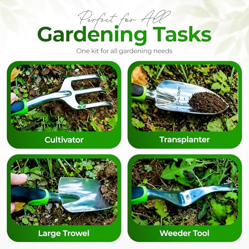 Gardening Tools Set, 8 PCS Heavy Duty - Gardening Gifts for Women & Men - view 6