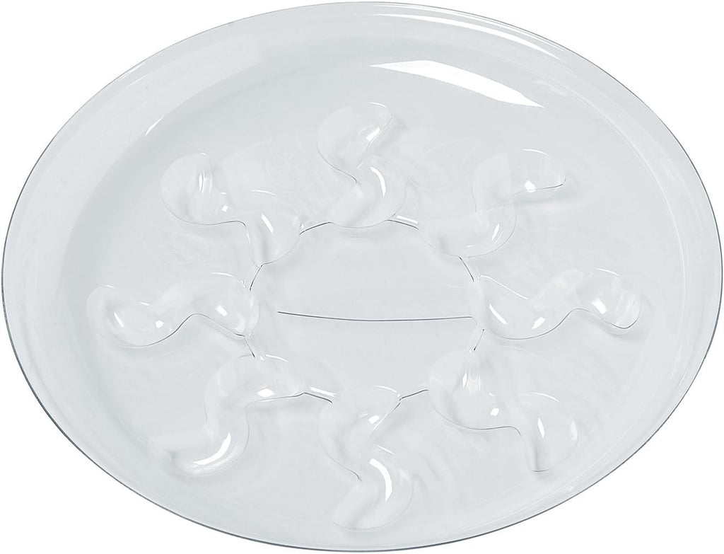 5 Pieces of 10 inch Clear Thick Plastic Heavy Duty Sturdy Plant Saucer Drip Trays for pots (10") - view 3