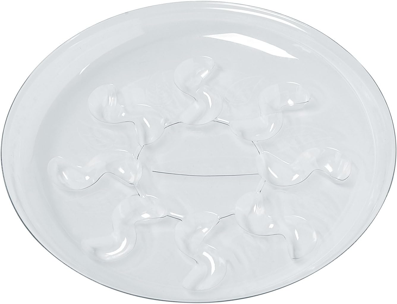 5 Pieces of 10 inch Clear Thick Plastic Heavy Duty Sturdy Plant Saucer Drip Trays for pots (10") - view 3