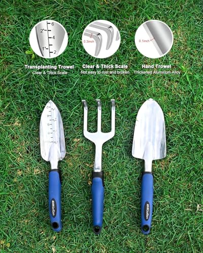 Garden Kneeler and Seat Heavy Duty, 7-Piece Foldable Gardening Bench & Stool Set with 3 Aluminum Tools, 2 Secure Tool Pouches and Double-Layer Tote Bag, Gift for Seniors - view 5