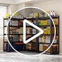 Garage Shelving,Heavy Duty Shelving with Double-Layer Columns 78H×36W×16D - view 7