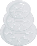 15 Pack Assorted Sizes 6 8 10 Inch Clear Thick Plastic Heavy Duty Sturdy Plant Saucer Drip Trays for pots, 5 Pieces of Each Size (Assorted Sizes 6'', 8'', 10'')