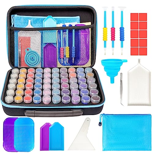 Diamond Painting Storage Containers, 60 Slots Diamond Art Accessories and Tools, Diamond Painting Organizer Storage Case - Mermaid - view 8