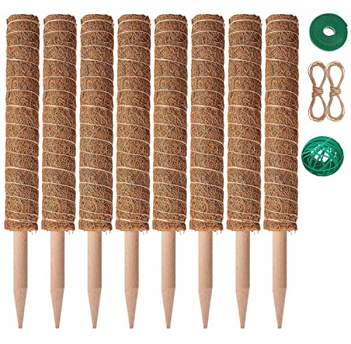 101in Moss Pole for Plants Monstera 8 Pcs