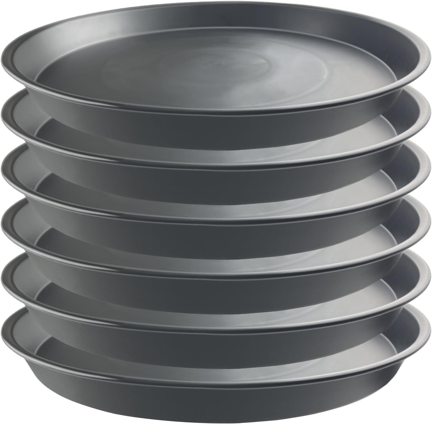9 Pack Black Plant Pot Saucers, 8 10 12 Inch Heavy Duty PP Trays | Plant Watering Trays for Indoor & Outdoor Flower Pots - view 4
