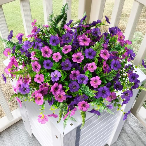 Artificial Fake Flowers Plants for Outdoors Silk Spring Home Decor