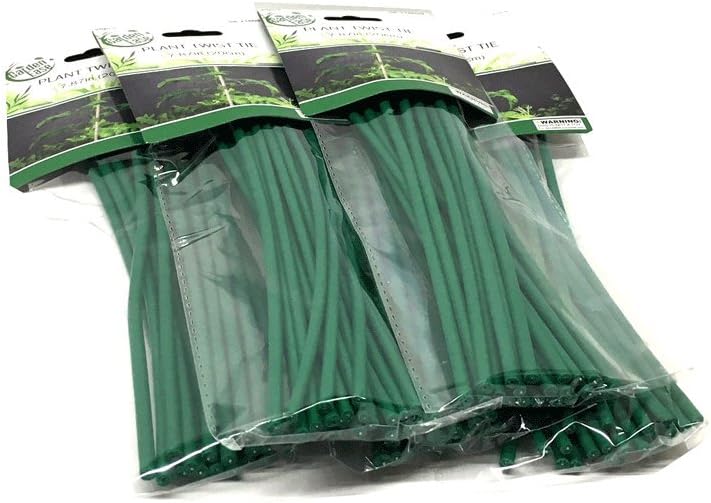 Set of 40 Plant Twist Tie - Flexible Green Rubber Coated Garden Training Wire (40) - view 4