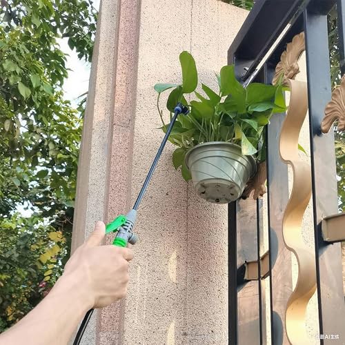 Watering Can Device for Watering Hanging Plant Basket Hard to Reach High Plant Waterer Sprayer 1 Gallon (Green 4L) - view 2