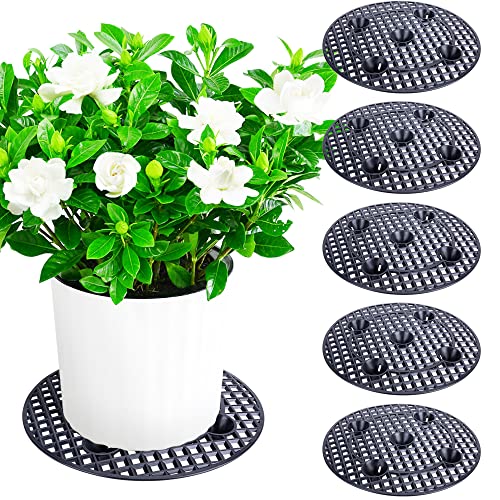 6 Pack Large 15" Plant Level Pot Elevator, Heavy Duty Plants Stands