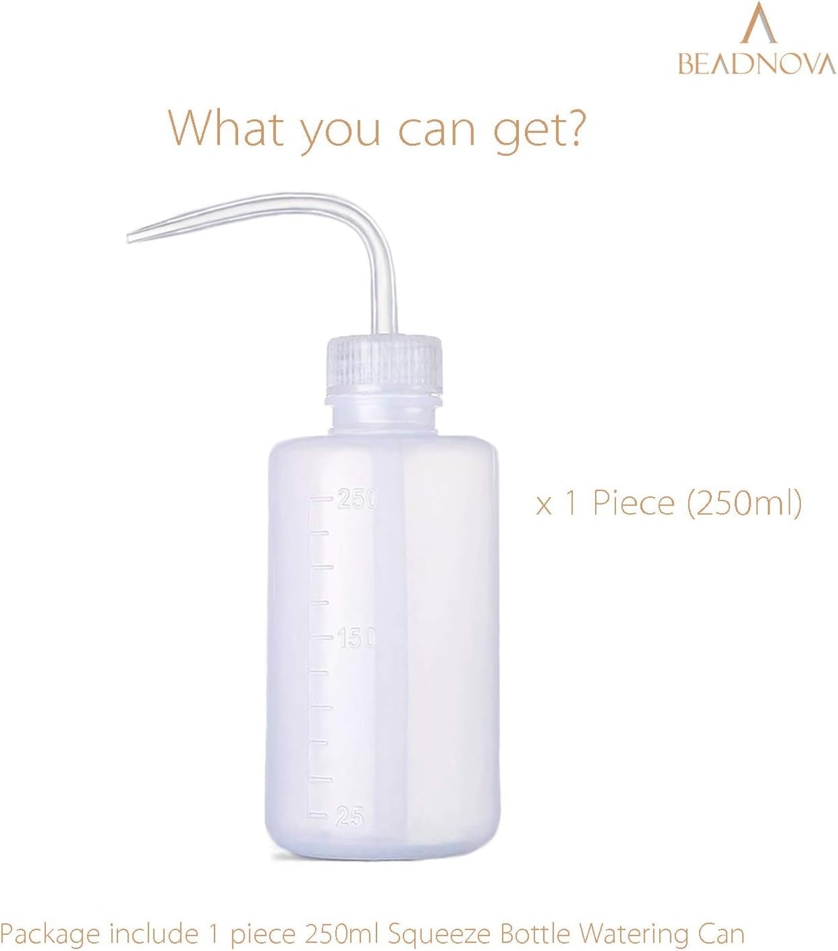 Squeeze Plant Watering Bottle 250ml 8oz Small Wash Bottle Squeeze Plastic Watering Can for Indoor Plants Succulents (1pc) - view 3