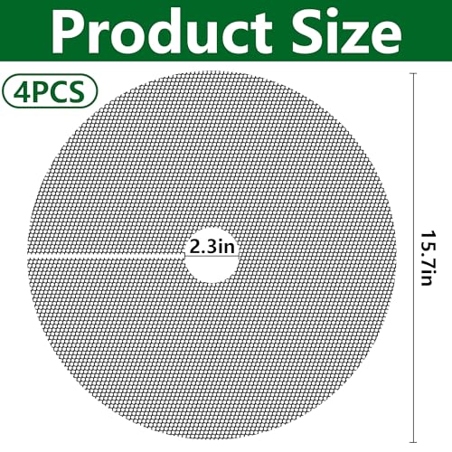 4 Pcs Plant Pot Grids, 16" Cuttable Round Planter Pots Soil Guard - view 2