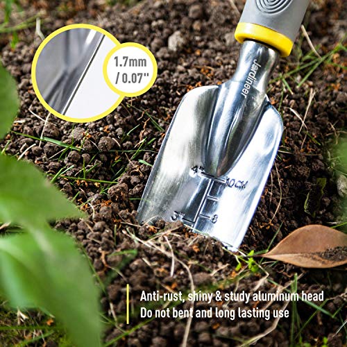 Garden Tools Set, 8PCS Heavy Duty Garden Tool Kit with Outdoor Hand Tools, Garden Gloves and Storage Tote Bag, Gardening Tools Gifts for Women and Men - view 4