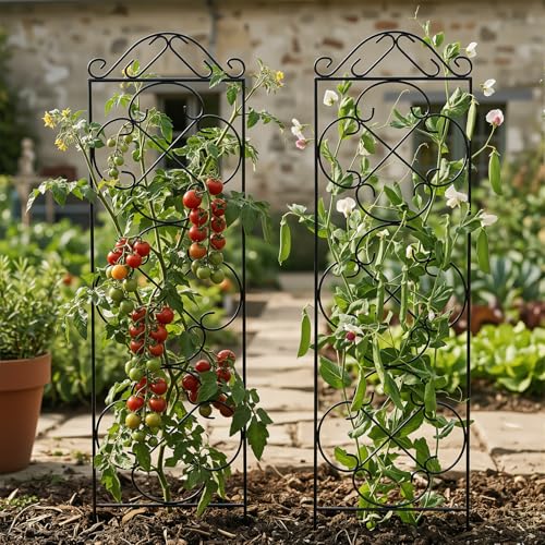4 Pack 48" x 12.5" Metal Trellis for Potted Plants and Planters - view 4