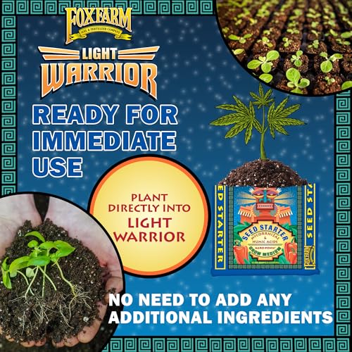 Light Warrior Seed Starter Growing Medium, 12 Quart - Beneficial for Seed Germination and Root Development, Indoor/Outdoor Cultivation - Ideal Nutrition for Plant Seedlings - view 5