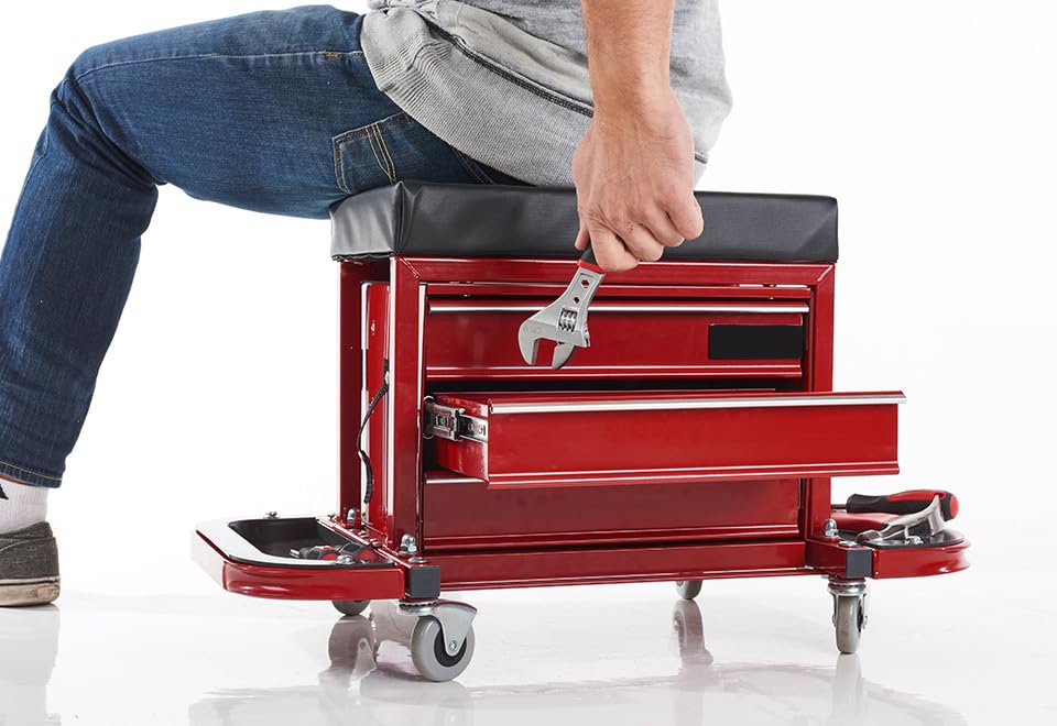 Rolling Toolbox Stool - view 2