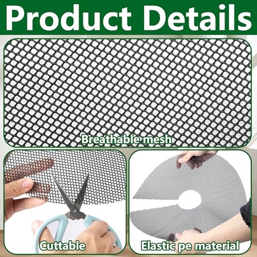 4 Pcs Plant Pot Grids, 16" Cuttable Round Planter Pots Soil Guard - view 3