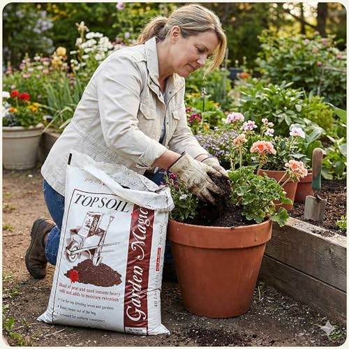 Michigan Peat Organic Potting Top Soil Blend, 40 Pound Bag - view 6