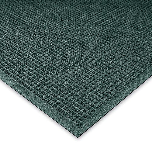 WaterHog Fashion Mat | Commercial-Grade Entrance Mat with Fabric Border – Indoor/Outdoor, Quick Drying, Stain Resistant Door Mat (Evergreen, 3' x 5')