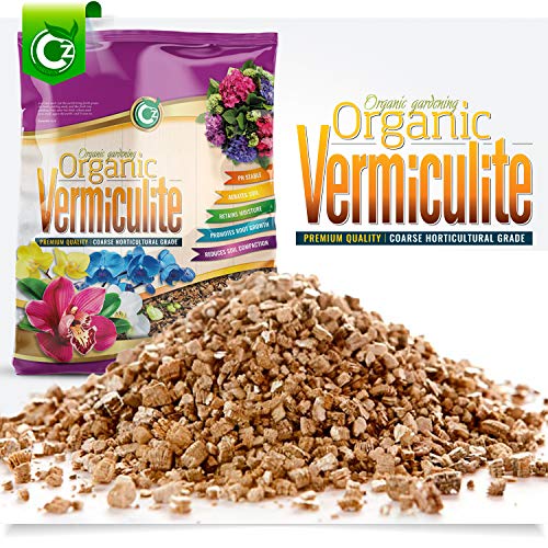 Coarse Vermiculite - Made in USA for All Indoor/Outdoor Plants & Flower Gardens - Horticultural Soil Amendment Additive Conditioner Grow Media for Hydroponics, Mushroom Cultivation and more!