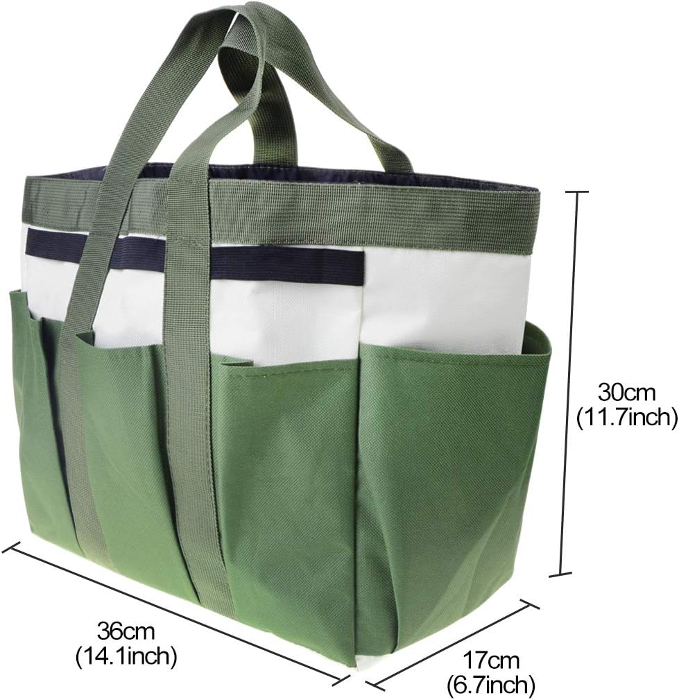 Garden Tool Bag with Pockets Canvas Heavy-duty Large Garden Plant Tool Organizer Bag Carrier Gardening Storage Tote - view 2