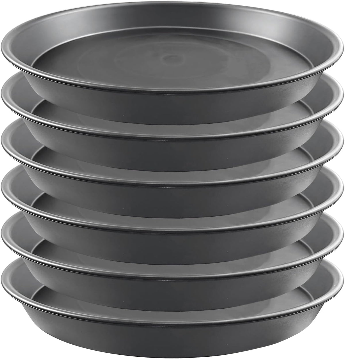 9 Pack Black Plant Pot Saucers, 8 10 12 Inch Heavy Duty PP Trays | Plant Watering Trays for Indoor & Outdoor Flower Pots - view 5