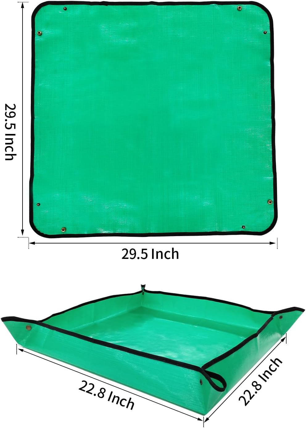 Potting Mat for Indoor Plant Transplanting, 29.5" X29.5" Waterproof Repotting Mat, Foldable Soil Change Mat Gardening Planting Mat - Gifts for Plant Lovers - view 2