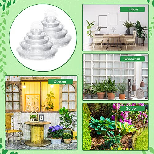 50 Pack 4/6/8/10/12 Inch Plant Saucer Clear Plastic Plant Trays - view 6