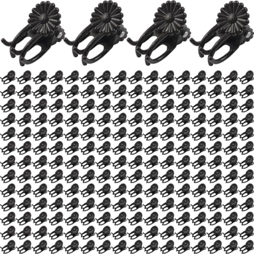 400PCS Plant Clips, Orchid Clips Plant Orchid Support Clips Flower and Vine Clips for Supporting Stems Vines Grow Upright Dark Brown