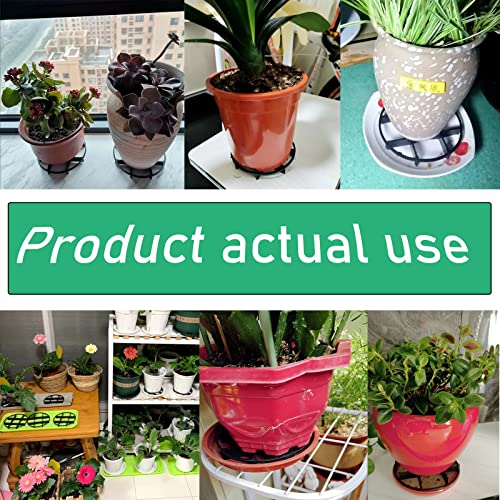 6 Pack Plant Saucer Drainage Rack Stand Flower Pot Level Feet Elevator Support Holder Vase Lifter Bottom Drainer Flowerpot Risers Plants Root Rot Prevention - view 5