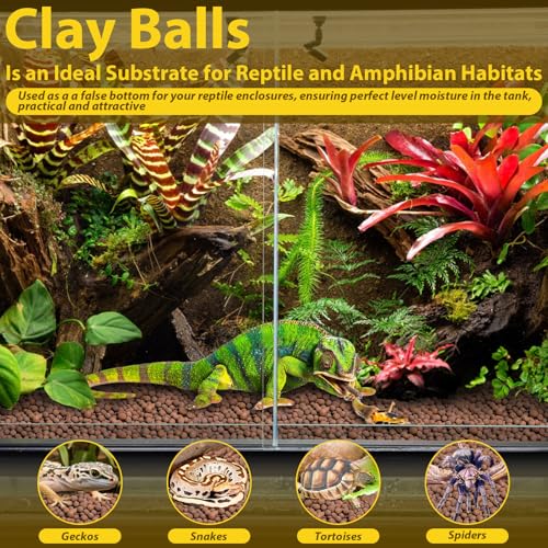 10 LB Organic Expanded Clay Balls Terrarium Substrate for Reptiles - view 6
