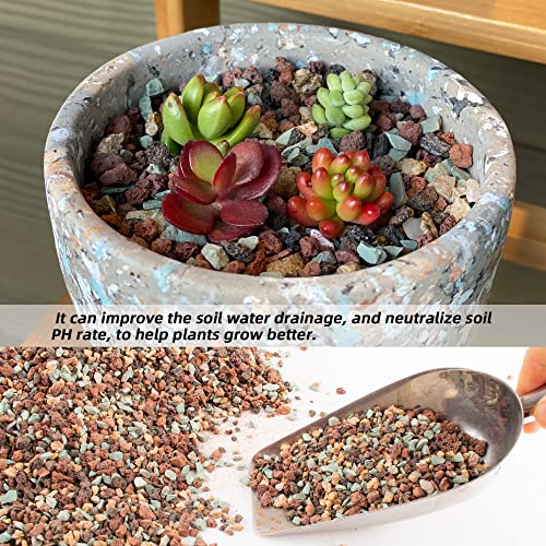 3lb Mix Lava Rocks for Plants in Door -Gravel Pebbles for Bonsai Succulent Cactus Potting Soil and Vase Fillers, Fairy Gardening,Top Dressing - view 3