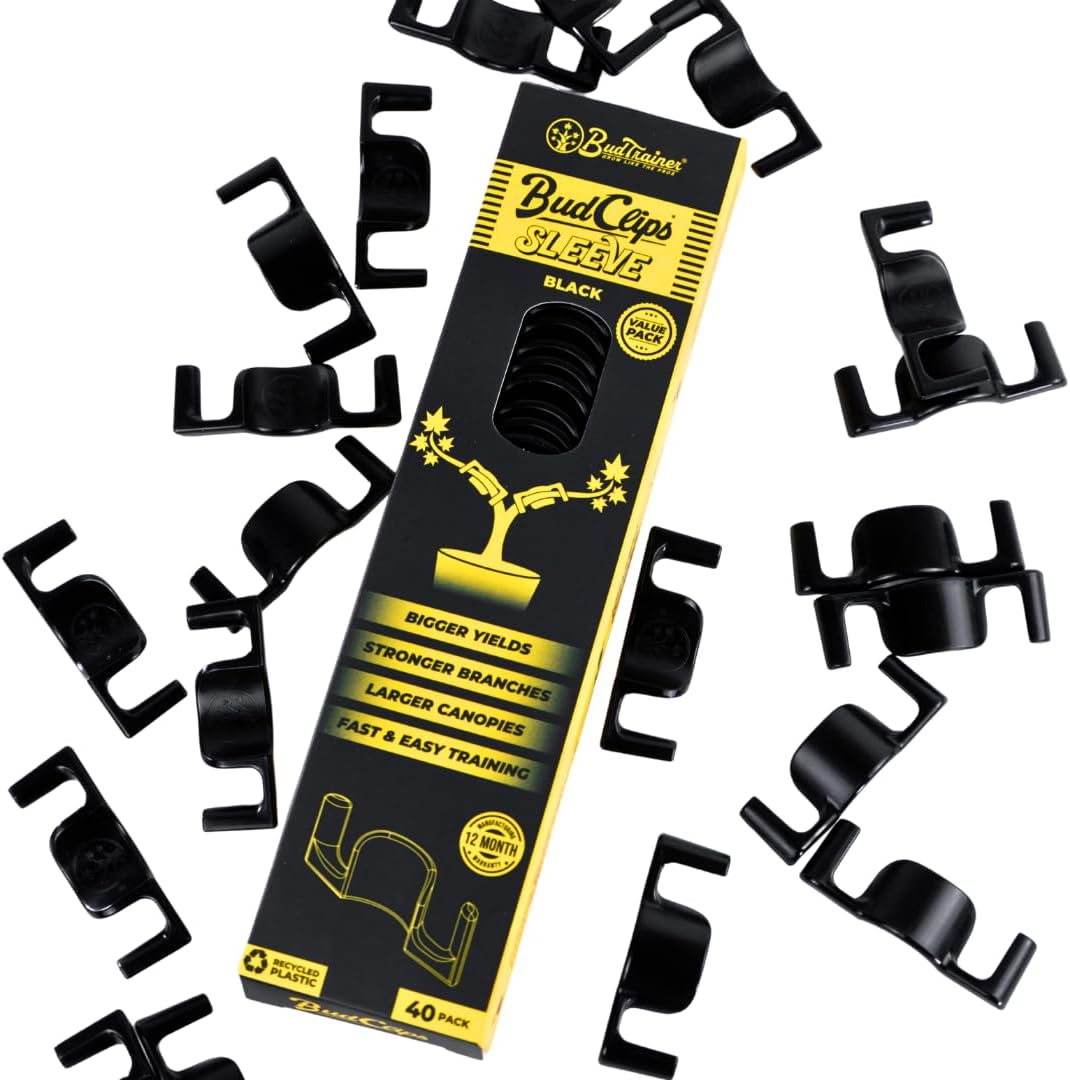 BudClips for Low Stress Plant Training, Yellow, 20-Pack | Universal LST Clips to Bend Or Train Stems | Durable Plant Support For Controlled Growth At Any Stage - view 3