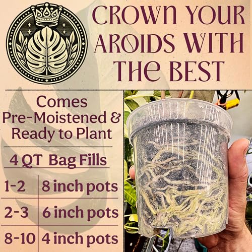 Craft Aroid Potting Mix- Elite Organic Alocasia, Philodendron, Monstera Soil Mix, Chunky, Well Draining Potting Soil for Indoor Plants, All Tropical Plants & Houseplants, Sustainable & Peat Free, 4QT - view 4