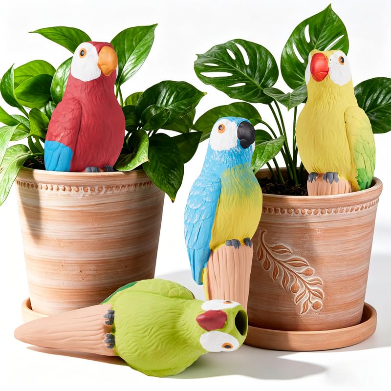 Terracotta Watering Spikes Slow Release Watering Stakes 4-Pack - view 8