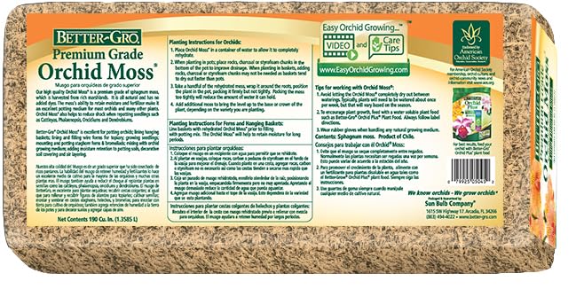Premium Grade Sphagnum Moss for Orchids & Plants - 190 cu in - view 6
