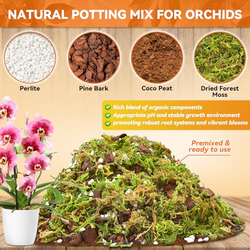 2QT Orchid Potting Mix for Repotting, Pre-Mixed & Ready-to-Use - view 2