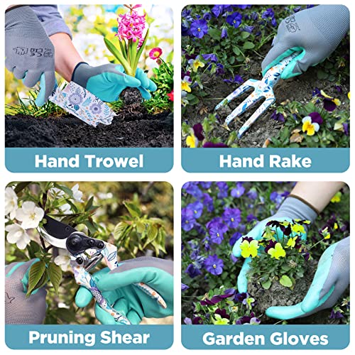 5PCS Garden Tool Set, Aluminum Heavy Duty Gardening Tool Set - view 4