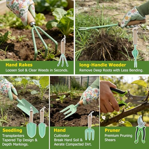 9-Piece Gardening Tool Set for Women Mom Ideal Gifts - view 4
