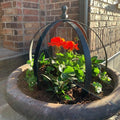 18"x22" Large Round Metal Garden Trellis for Climbing Plants