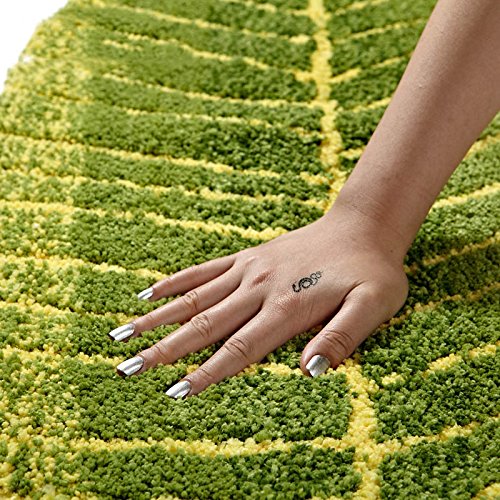 Non Slip Kitchen Rugs and Mats Cute Leaf Shape Area Rug 17.7"x47.2" - view 6
