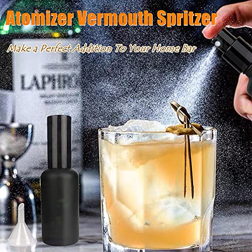 Absinthe Spritzer Cocktail Atomizer Cocktail Spray Bottle Vermouth Sprayer Martini Atomizer Bar Mister 2Pack 1.7OZ/50ml with Funnel, SET004 - view 2