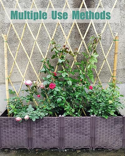 4 Ft Bamboo Stakes with 100 Twist Ties Natural Bamboo Garden Stakes for Tomatoes Cucumber Grapes Pole Beans Trees Potted Dahlia Flowers and Climbing Plants - Pack of 25 - view 5