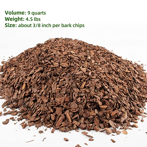 9 qt Organic Orchid Potting Bark -Natural Mulch for Potted Plants, Root Development of Orchid Plants and Garden Soil Amendment Mix - view 3