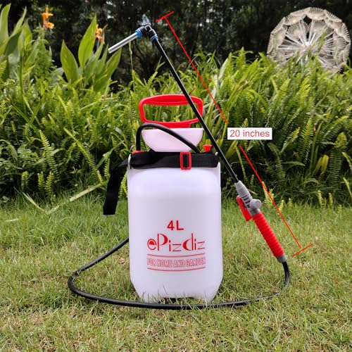 Watering Can Device for Watering Hanging Plant Basket Hard to Reach High Plant Waterer Sprayer 1 Gallon (Red 4L) - view 6