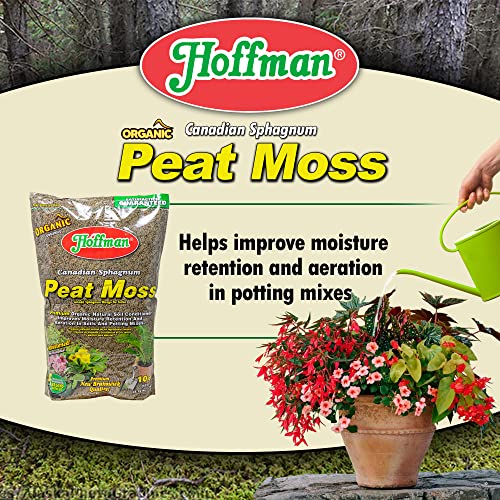Canadian Sphagnum Peat Moss Soil Conditioner to Improve Moisture Retention and Aeration, 10qt Bag, Pack of 2 - view 5