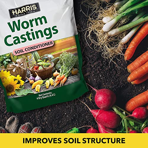 Worm Castings Organic Fertilizer - Soil Superfood for Houseplants, Flowers, and Vegetables, 4qt, 5lb Bag - view 5