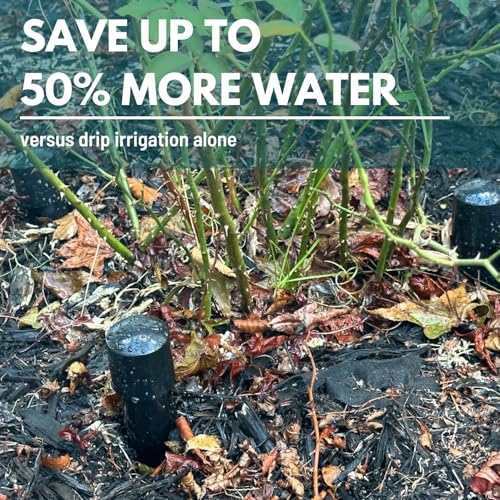 14 in. Plant Watering Stake (3 Pack) (Black) | UV-Protected ABS Plastic Deep Root Irrigation Spike for Yard Plants, Shrubs, Vines - view 5