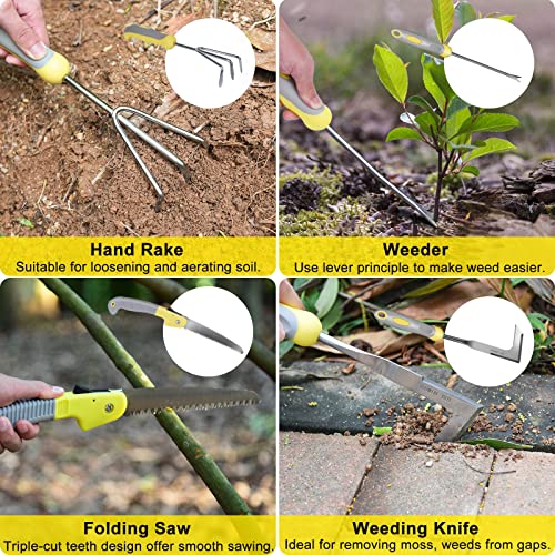 10Pcs Heavy Duty Stainless Steel Garden Hand Tools Set for Planting - view 5